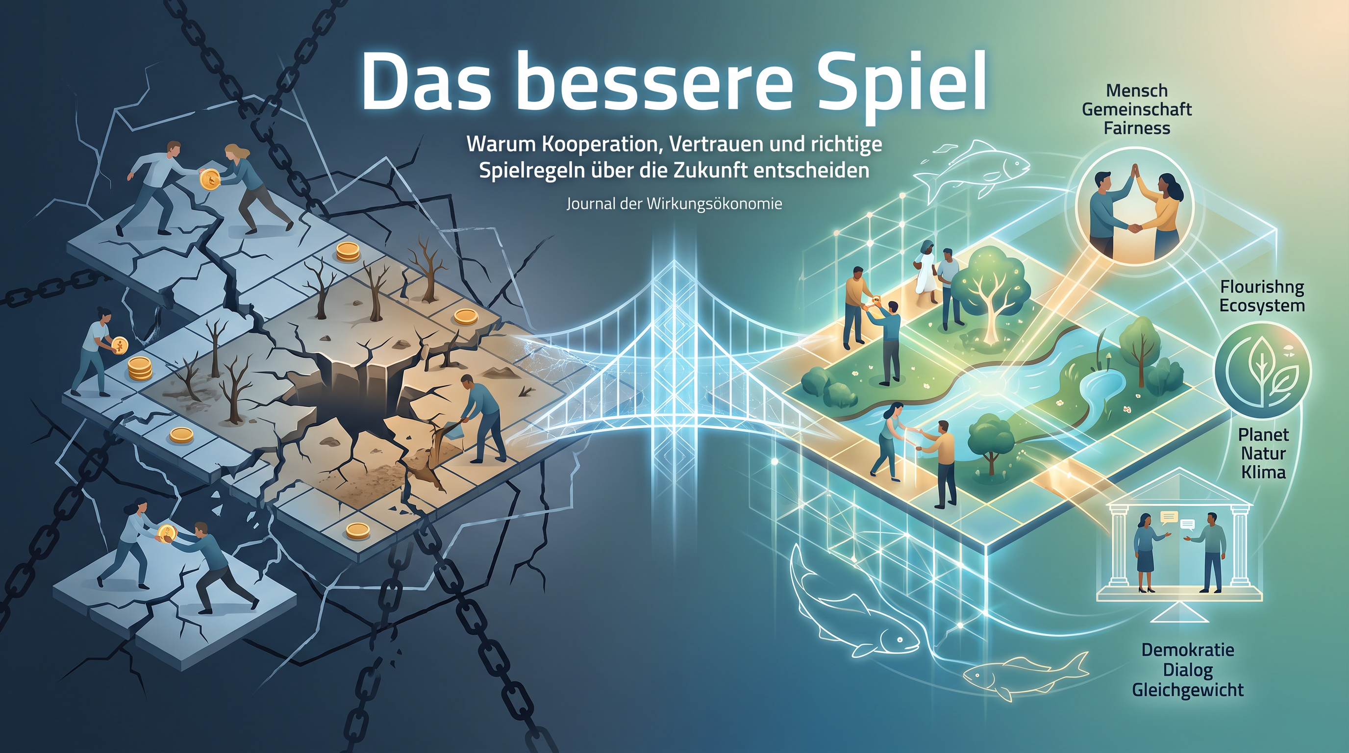 Geteiltes Spielfeld: Ausbeutung und Kooperation als zwei Systemlogiken.