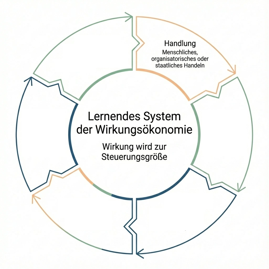 Abbildung aus dem Beitrag Die Wirkungsökonomie – ein lernendes Kreislaufsystem zur Steuerung von Wirtschaft und Gesellschaft durch Wirkung
